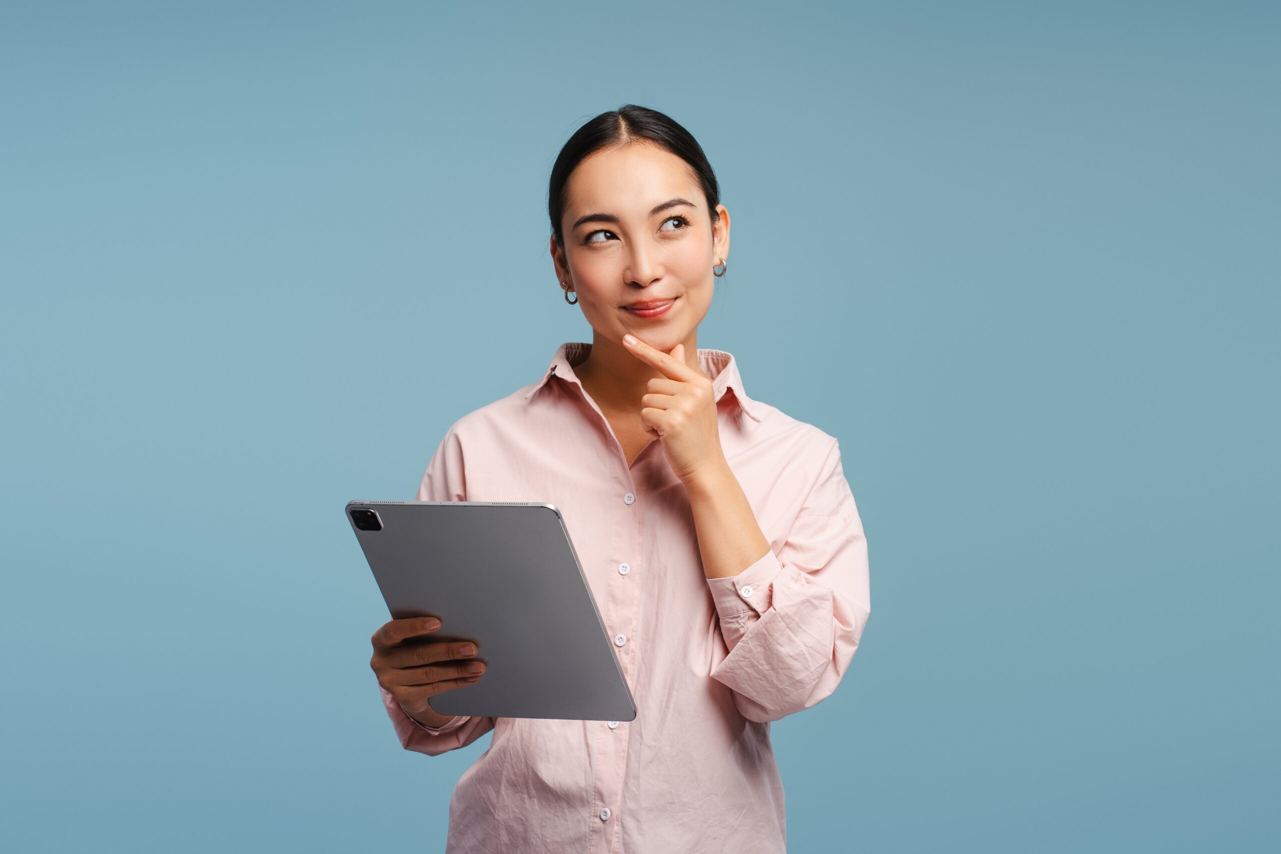 woman thinking about direct sales jobs